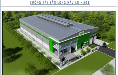 Nhà xưởng xây sẵn H05B – KCN Long Hậu